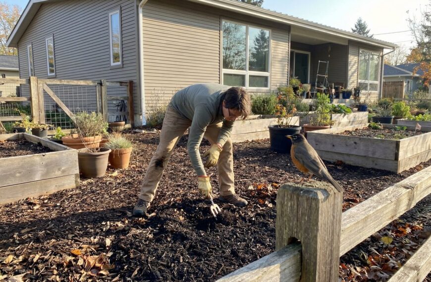 A Simple Morning Gesture In The Garden Guarantees To Attract The Robin