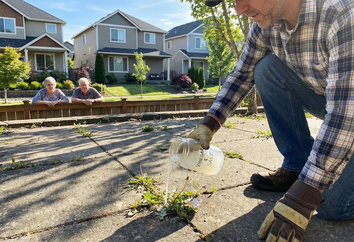 He Spreads These Ingredients On His Patio And 24 Hours Later The Whole Neighborhood Follows Suit